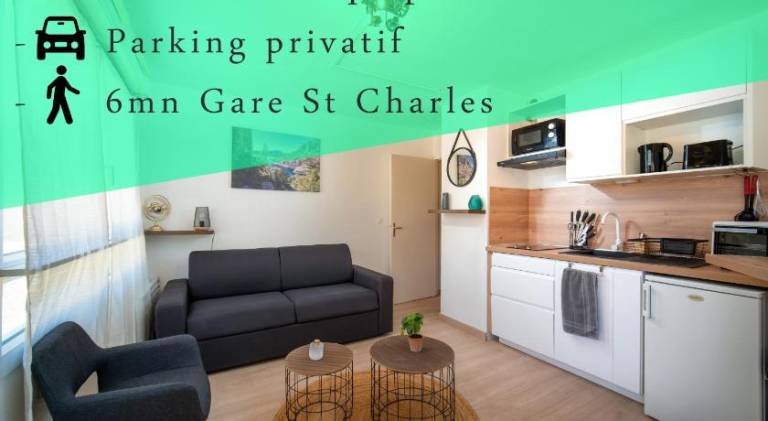 Appartement tout equipe a 6min a pied de la gare st charles in Marseille