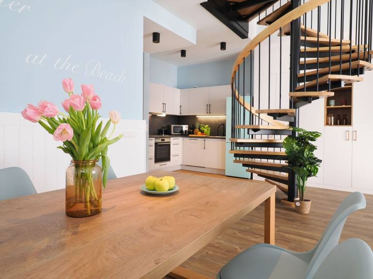 Ferienwohnung mit 1 Schlafzimmer, Balkon und Galerie — photo 4
