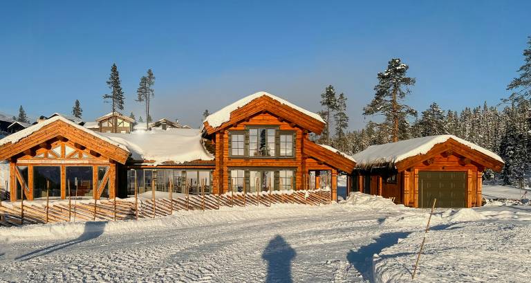 Ferienhaus mit Hund in Flå, Norwegen fuer max. 12 Personen
