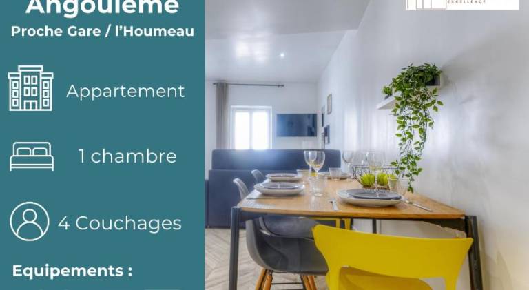 Holiday apartment with 1 room for 4 persons in Angouleme