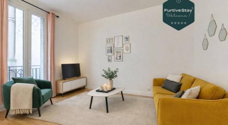 Fully equipped rental apartment | Near Sacré-Cœur | Pets are welcome in Clichy