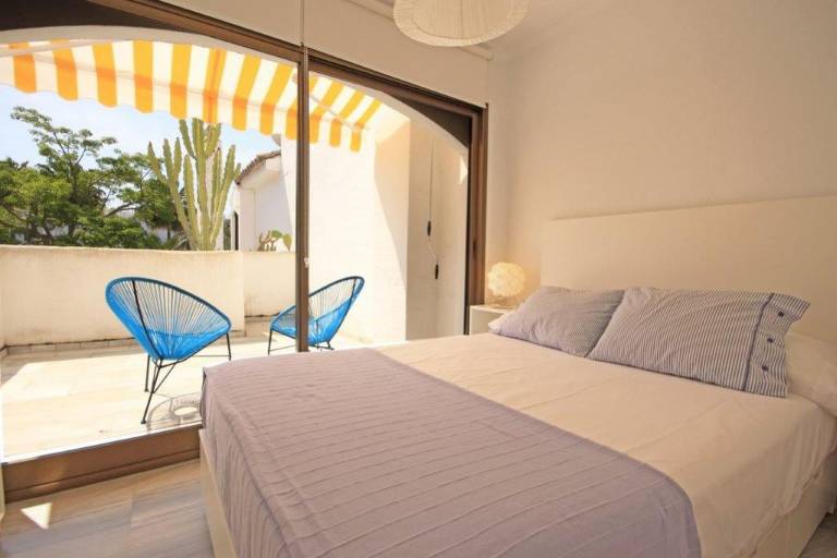 Apartment with patio, garden & pool | Sea view — photo 3