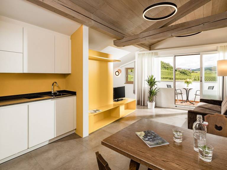 Ferienwohnung mit Hund in Winkel, Tramin f&uuml;r max. 4 Personen