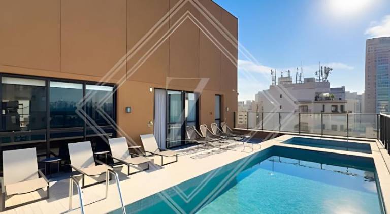 Apartment with pool in Olímpia