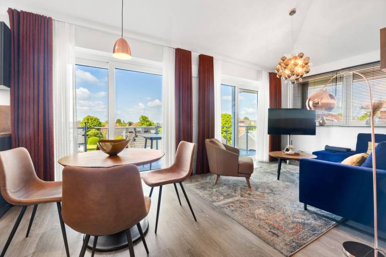 Luxuriöse Nordsee-Auszeit im Penthouse 'Kormoran". in Wangerland