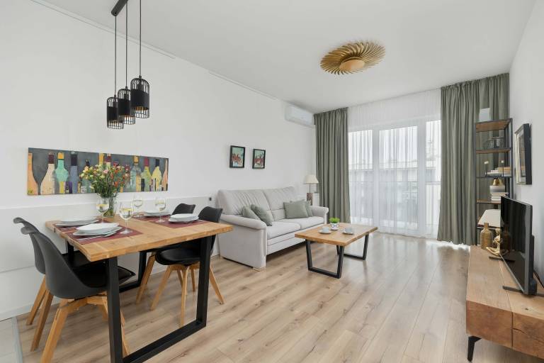 Ferienwohnung mit Hund inDziwnów, Polnische Ostsee  f&uuml;r max. 4 Personen