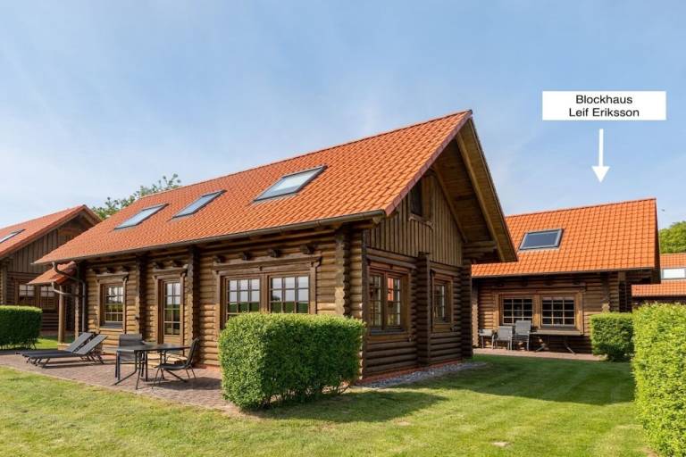 Ferienhaus mit Sauna, Terrasse und Grill