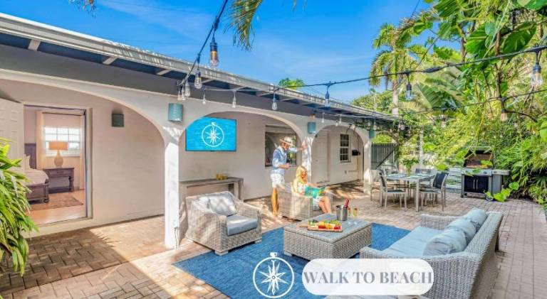 Steps from Beach Quaint Cottage Hot Tub Surf Key H0MES in Fort Lauderdale, FL