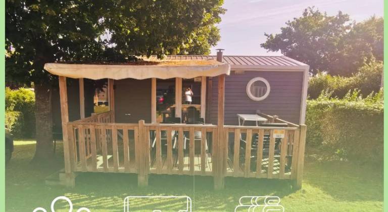 H147-Mobilhome cosy 2 chambres 4 personnes camping 5 etoiles in Cabourg