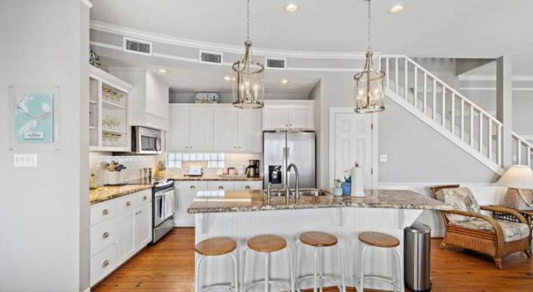 Huge beach house with great views, steps from sand in Galveston, TX