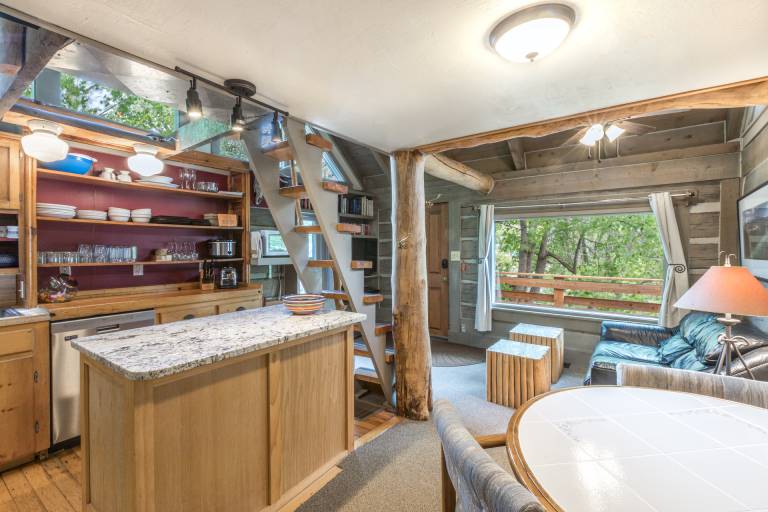 Historic Cabin Near Downtown Front Porch with Amazing Views! — photo 4