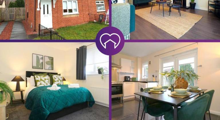 Holiday apartment with garden & terrace in Glasgow