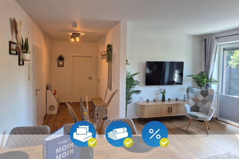 Ferienhaus mit Hund inDornum, Nordsee  f&uuml;r max. 4 Personen