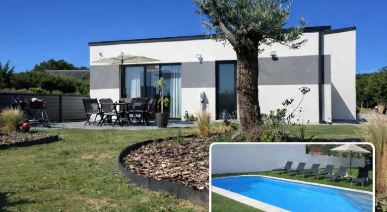 Vacation home with garden, patio & jacuzzi in Barneville-Carteret