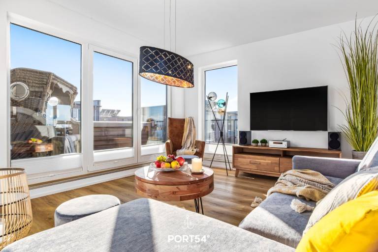 Hafen Loft - Sauna, balcony, beach chair, water view, EV charging station — photo 4