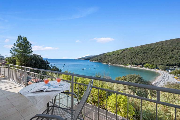 Rental apartment with garden, grill & patio in Labin