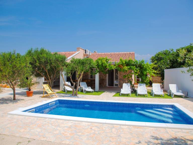 Charming house with terrace, private pool & yard | Dogs allowed in Senj