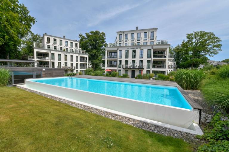 Luxusurlaub in Binz: SPA Penthouse mit Wellnessoase und Meerblick, Sauna & Pool — photo 4