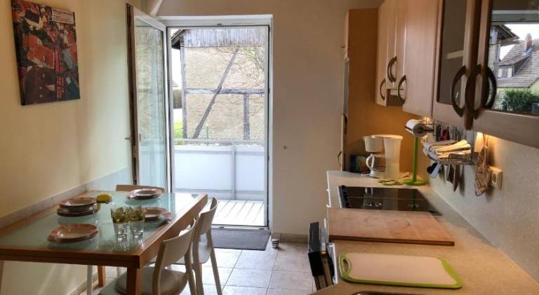 Apartment in Gelb, mit Balkon, Kamin, 50 Schritte zu Radweg, ideal for Long Stay, 4 Singles in Singl — photo 5