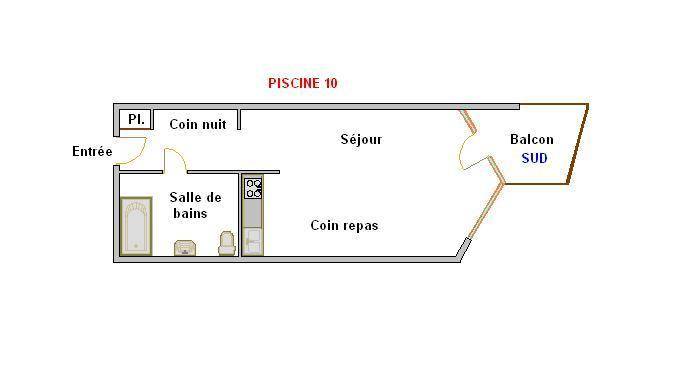 23 m² Studio ∙ 1 Schlafzimmer ∙ 3 Gäste – Bild 12