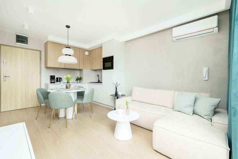 Child-friendly beautiful rental apartment with yard & fast internet | Pets allowed in Kolobrzeg
