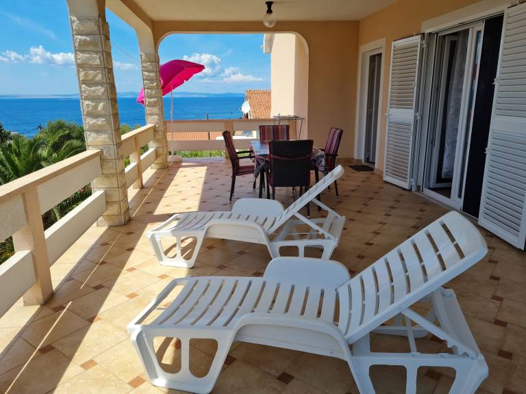 Two bedroom apartment with terrace and sea view Lun, Pag (A-4062-a) in Senj