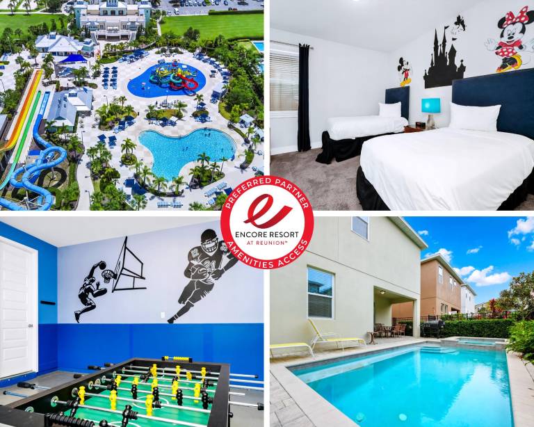 Charming Home with Private Pool, Theme Rooms and Foosball Table near Disney with Waterpark & Resort Access at Encore - 370LA in Osceola, FL
