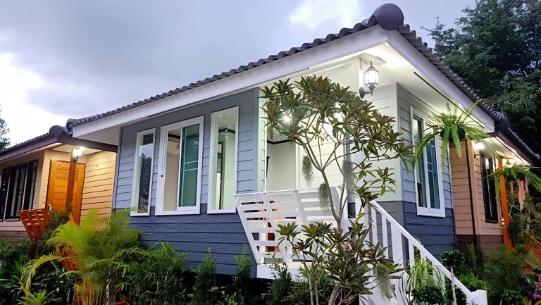 Nice villa with garden & private pool | Good for workation | Pet-friendly in Khanom