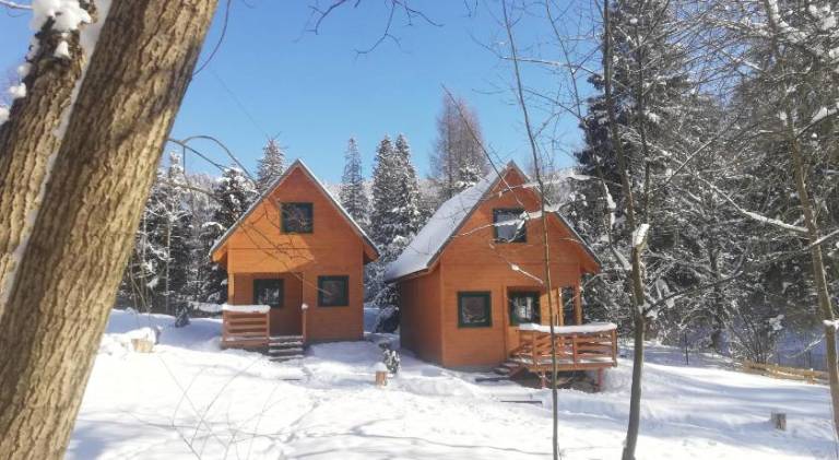 Chalet with yard & terrace in Wisla