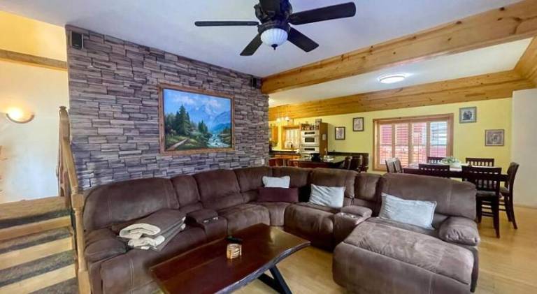 House with grill in Big Bear Lake, CA