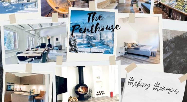 Unique Penthouse with Gallery and Mountain View in Kandersteg