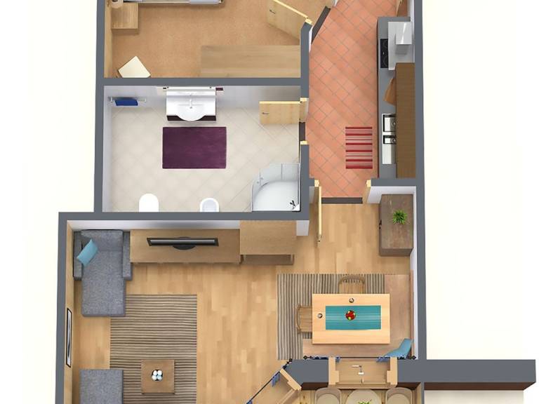 Ferienwohnung in Pescosta, Sankt Ulrich für max. 4 Gäste
