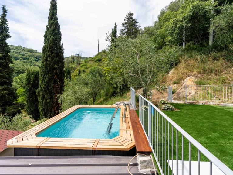 Ferienwohnung in Pontedassio, Chiusanico für max. 6 Personen