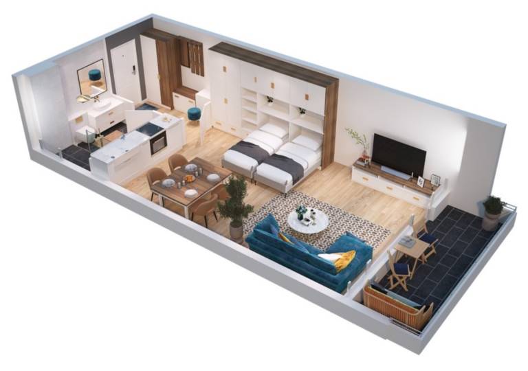 Rental apartment with fast internet | Garden view — photo 3