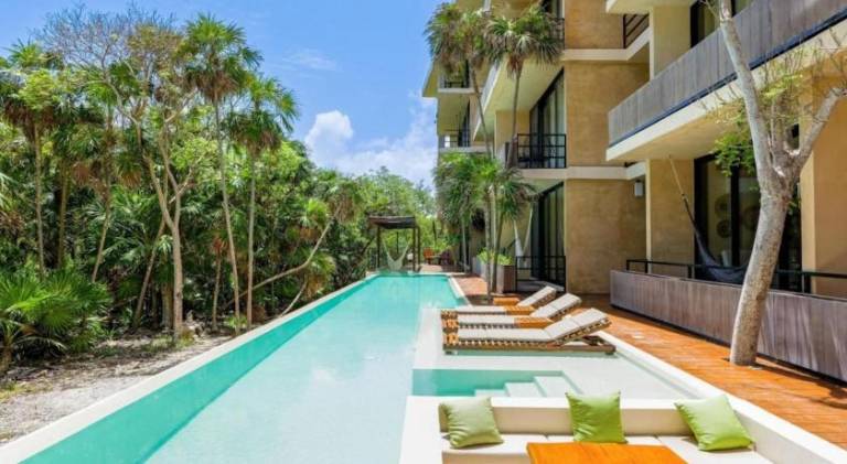 Apartment with pool in Bacalar