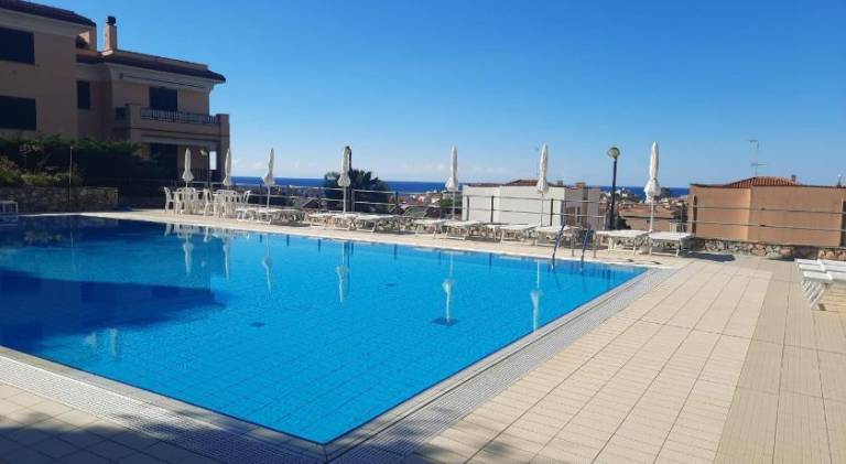 Apartment with pool in Loano