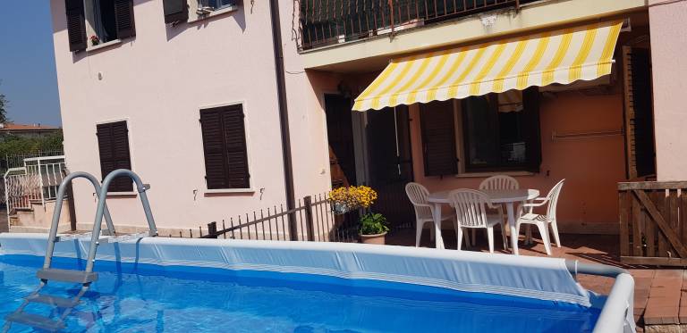 Holiday apartment with garden, terrace & private pool | Garden view — photo 2
