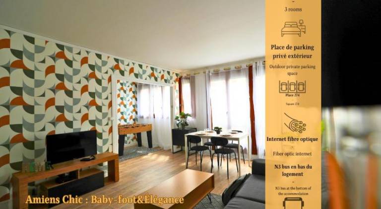 Apartment with 3 rooms for 8 persons in Amiens