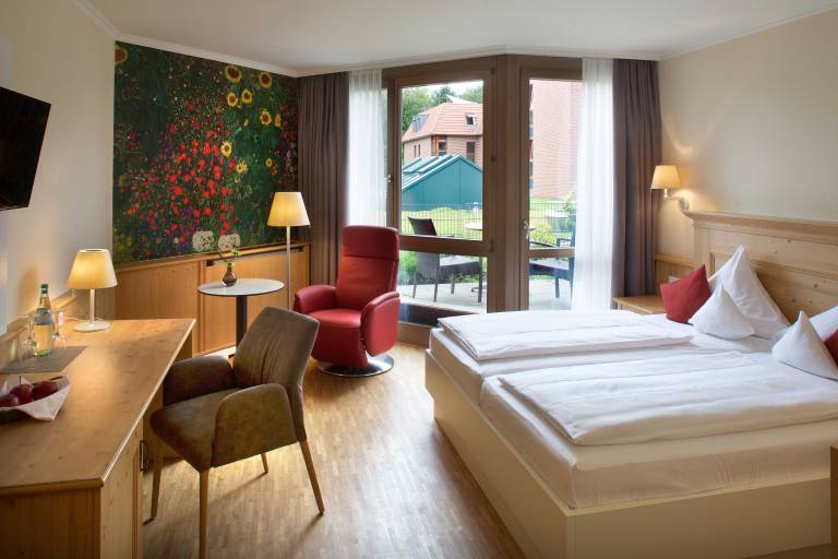 Doppelzimmer Münsterland mit Balkon