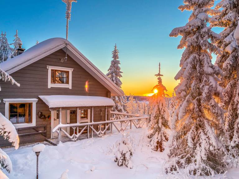 House with sauna & terrace in Kuusamo