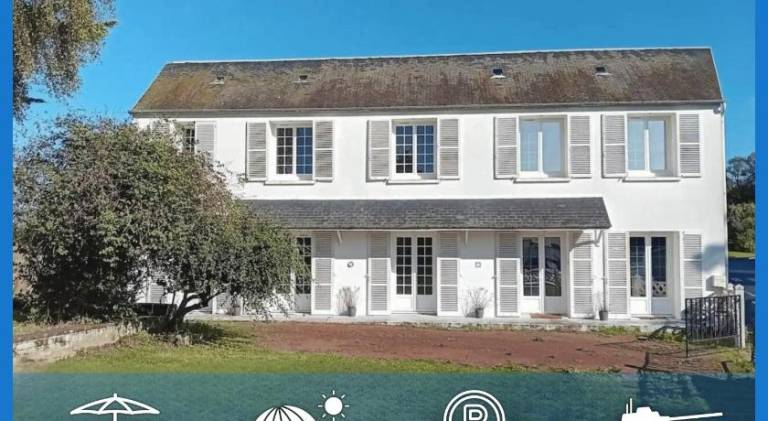House with BBQ, terrace & yard | Suitable for remote work in Bayeux