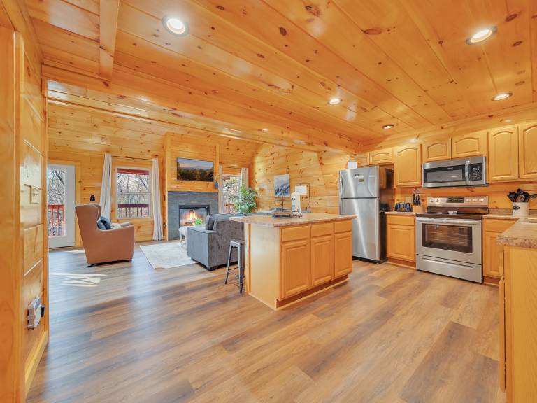 Cabin with grill & jacuzzi | Mountain view — photo 3