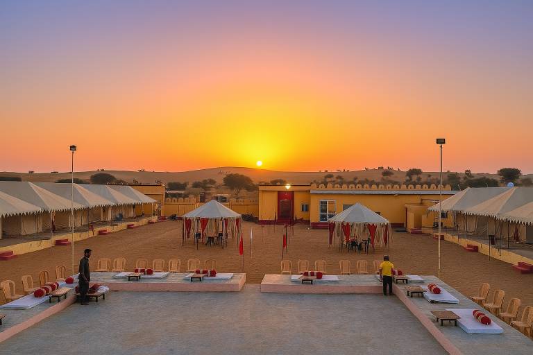 Tent with terrace & yard in Jaisalmer