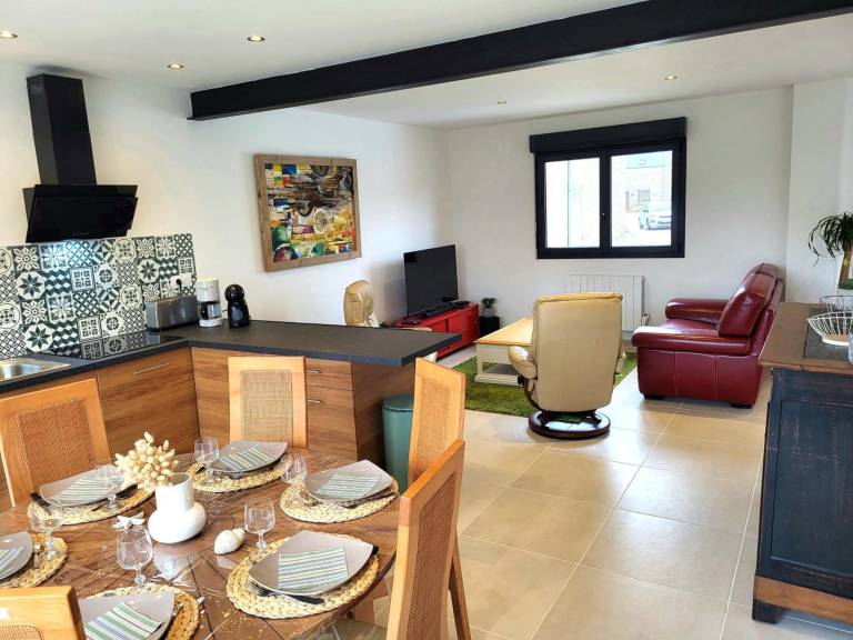 Ferienhaus mit Hund inCréances, Normandie  f&uuml;r max. 6 Personen