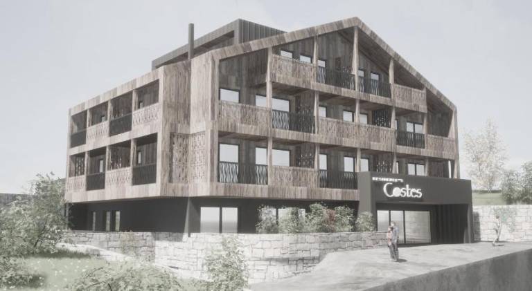 Serviced apartment with patio, garden & sauna in Badia