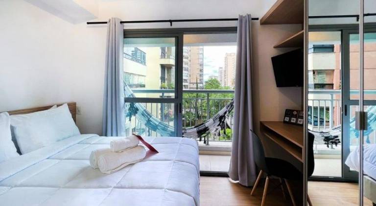 Holiday apartment with pool in Olímpia