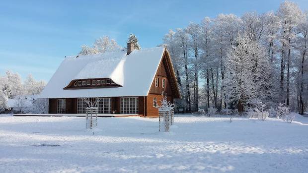 Exklusives Holzhaus