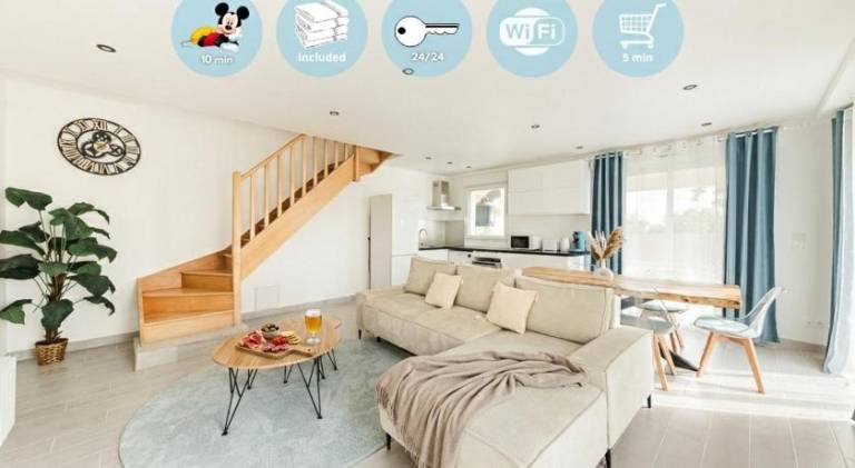 Rental apartment with garden & terrace in Meaux