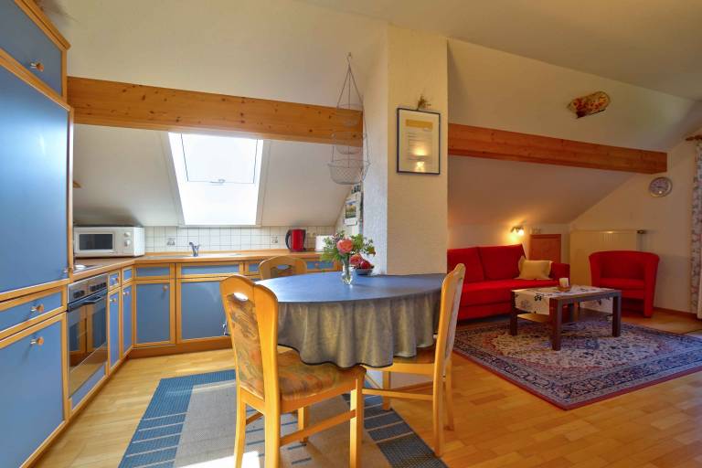 Ferienwohnung 45 qm mit Balkon und Bergblick