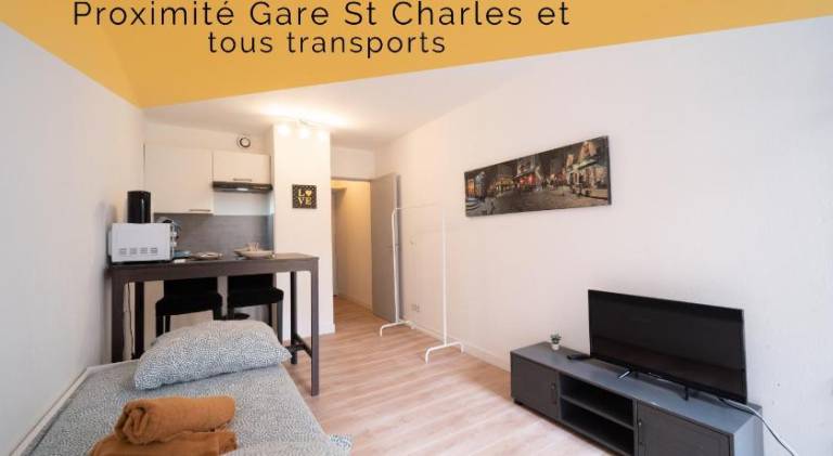 Appartement tout equipe a 600m de la gare ST Charles in Marseille